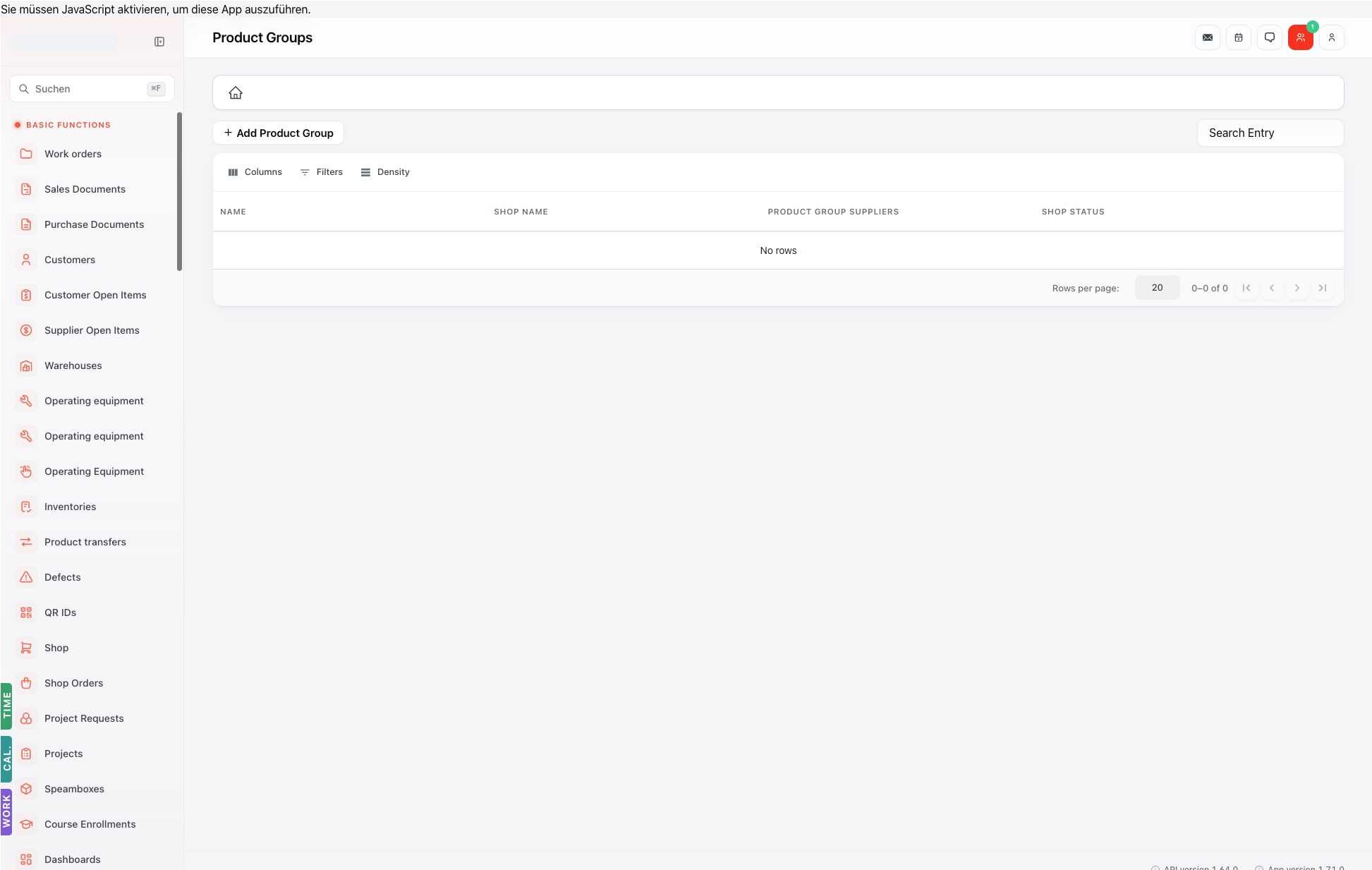 Listenansicht — product-groups