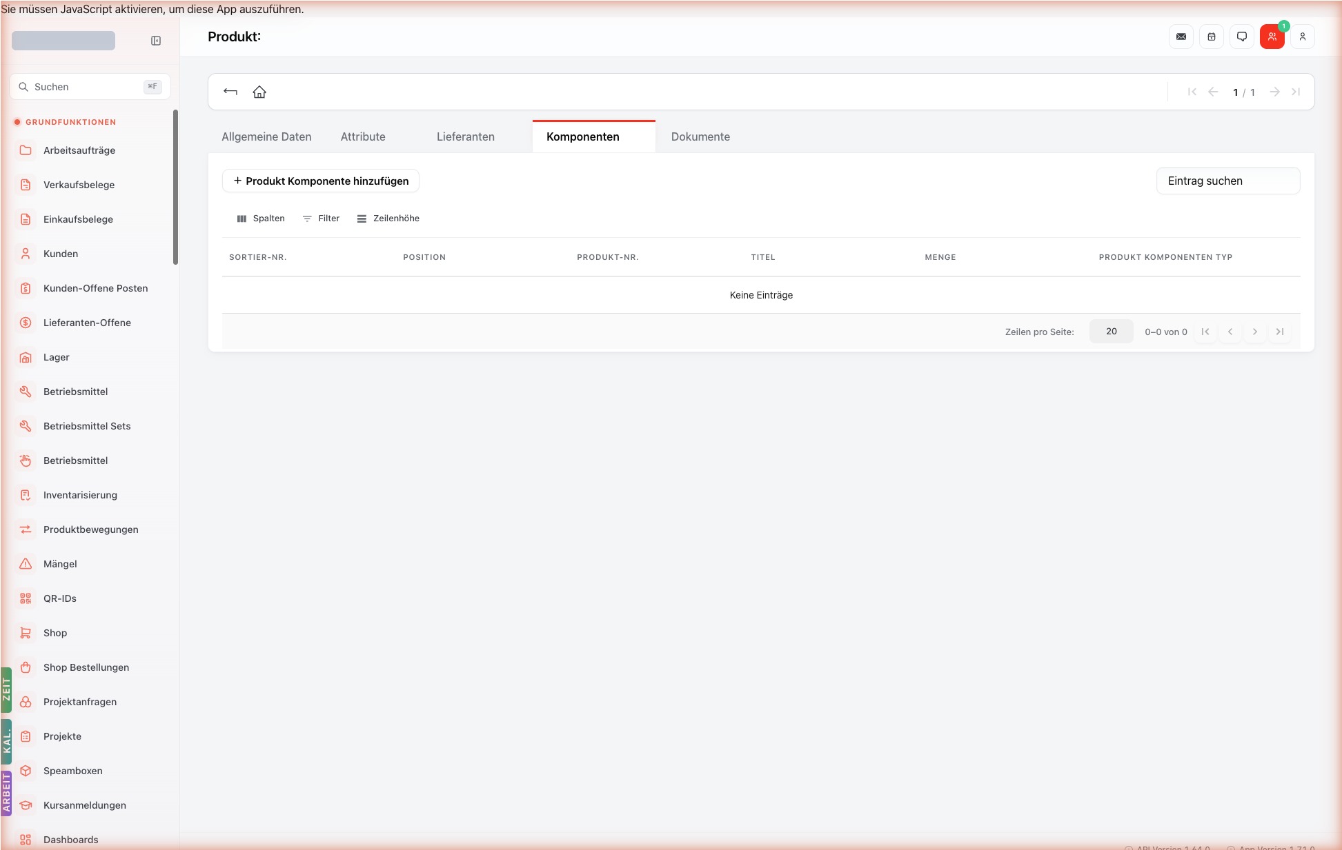 Listenansicht — products-components